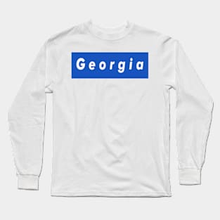 Georgia Box Logo Long Sleeve T-Shirt
